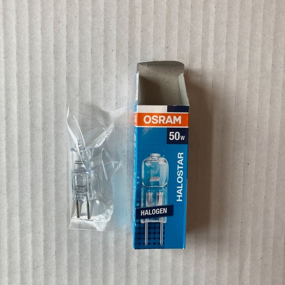 Osram Halostar 50 W Halogen Bulbs Set of 9 in Boxes 12V GY6.35 Bi-Pin Base - Picture 4 of 11